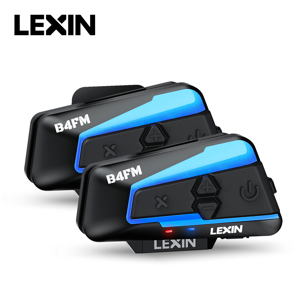 Universal Motorcycle Helmet Intercom Headset - Lexin B4FM-X Cuffie per casco interfono