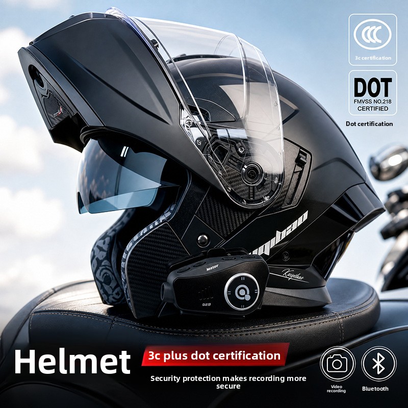 Casco Moto Apribile Kuqibao Ce - Full Face Motorcycle Helmet With Bluetooth recensione e prezzo