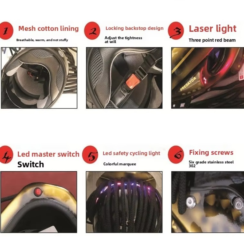 Nuovo Casco Integrale per Moto - Custom Predator Motorcycle Helmet recensione e prezzo